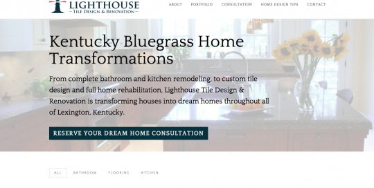Lighthouse Tile homepage